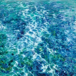 Shining Waters by Antonio Sannino - Dye Sublimation sized 36x36 inches. Available from Whitewall Galleries